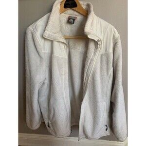 Vintage Womens Nike ACG Full Zip Jacket Plush Dee Fleece Soft Interior Cream  XL
